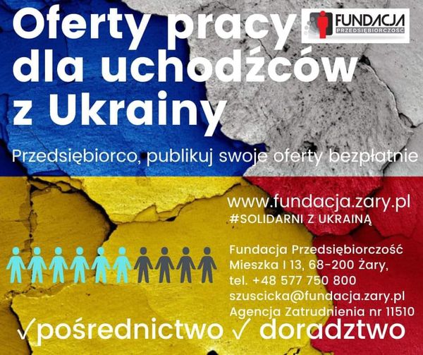 Agencje Zatrudnienia pod nr 11510 zachęcają do kontaktu przedsiębiorców/firmy z województwa lubuskiego, którzy potrzebują pracowników