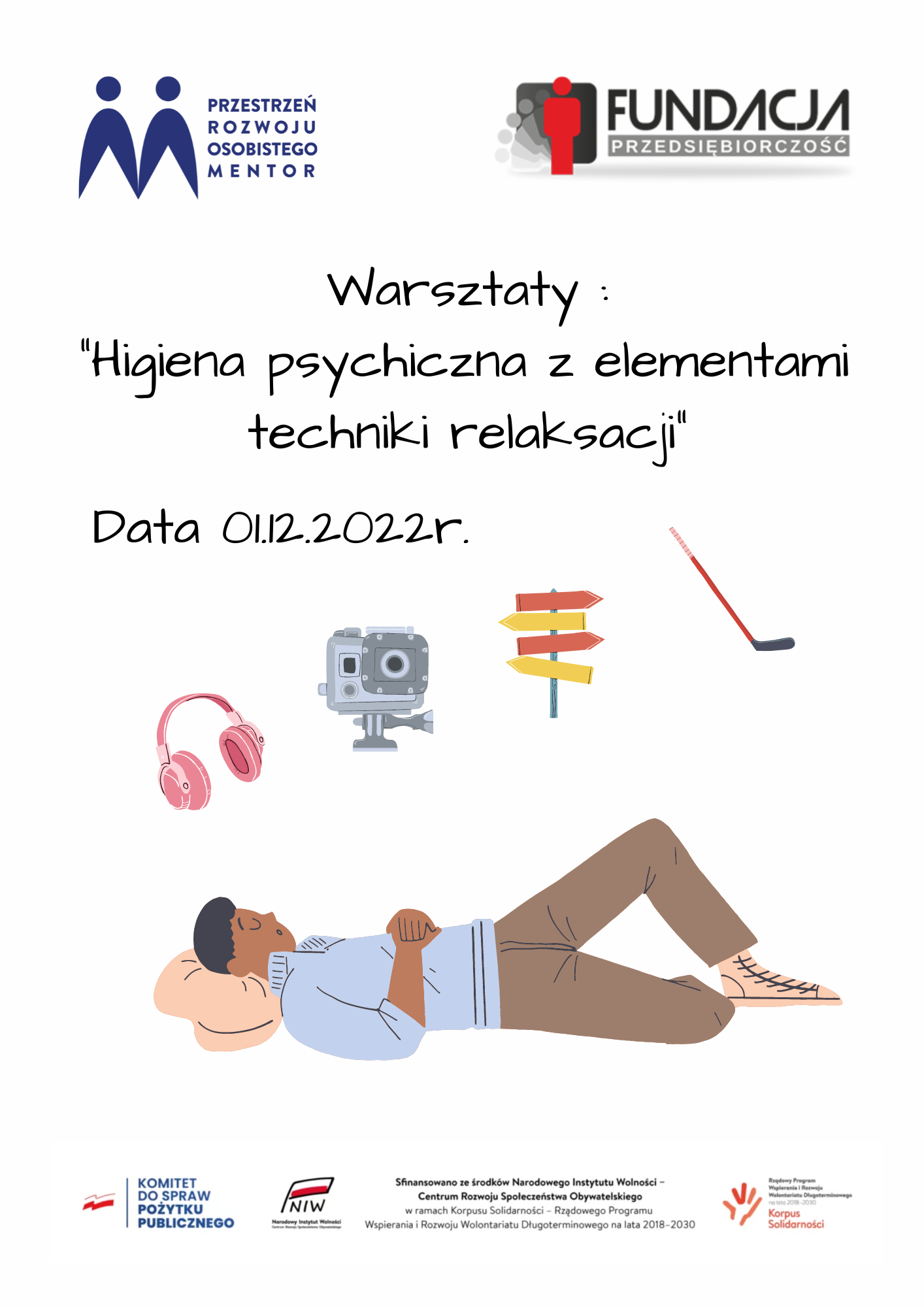 Warsztaty rozwijające o tematyce „Higiena psychiczna z elementami techniki relaksacji”