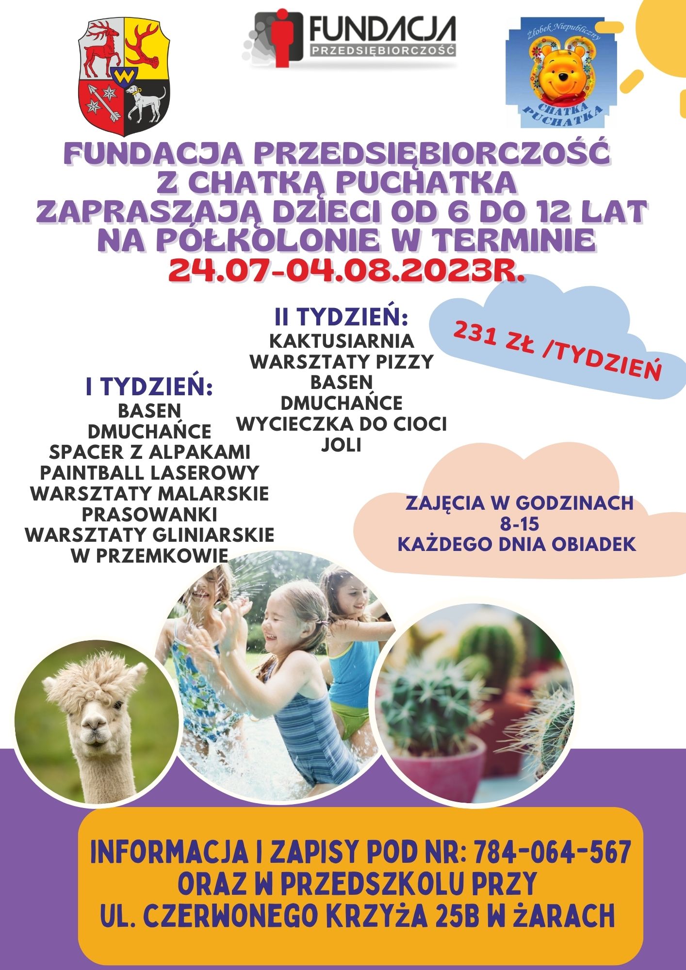 Półkolonia w czasie wakacji
