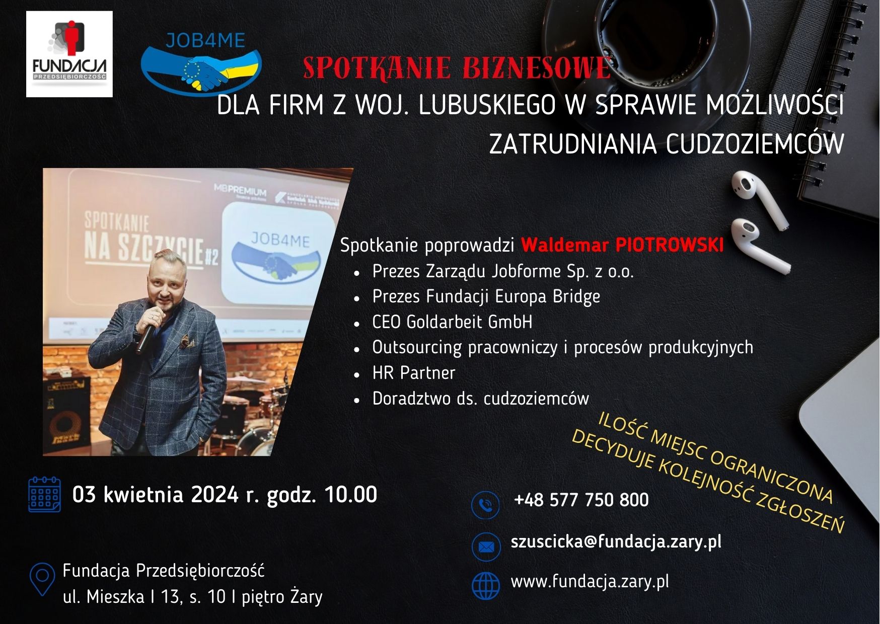 “Spotkanie Biznesowe dla firm z woj. lubuskiego w sprawie możliwości zatrudniania cudzoziemców”