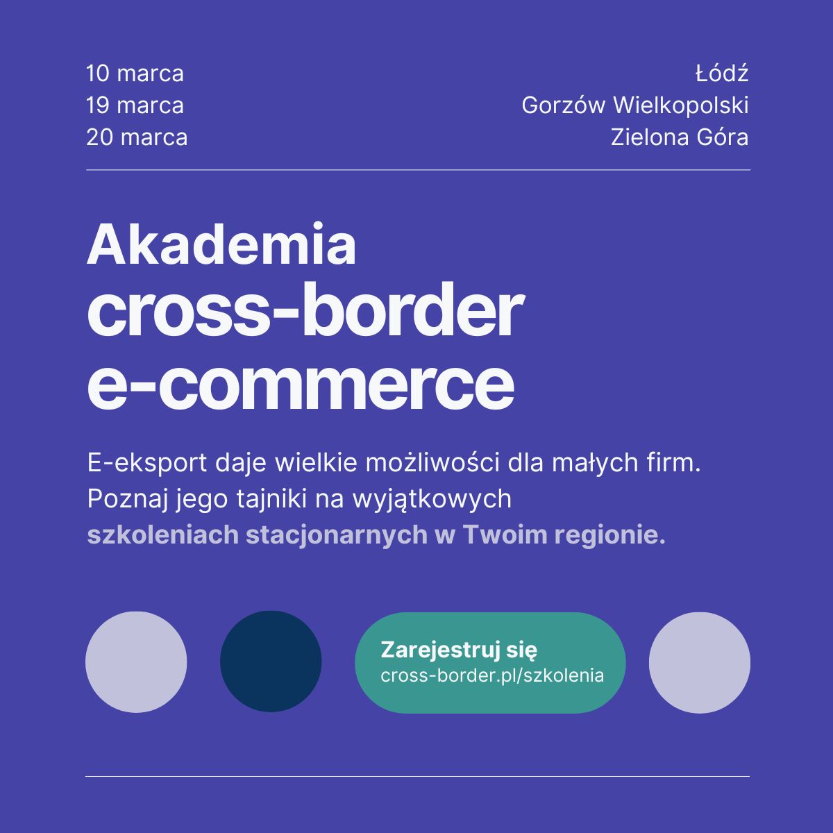 Szkolenie „Akademia cross-border e-commerce”